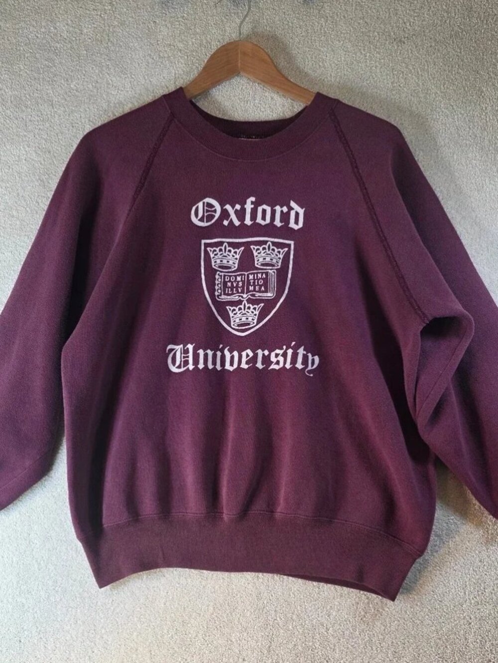 Jerzees Oxford University Logo Crewneck Sweatshirt
